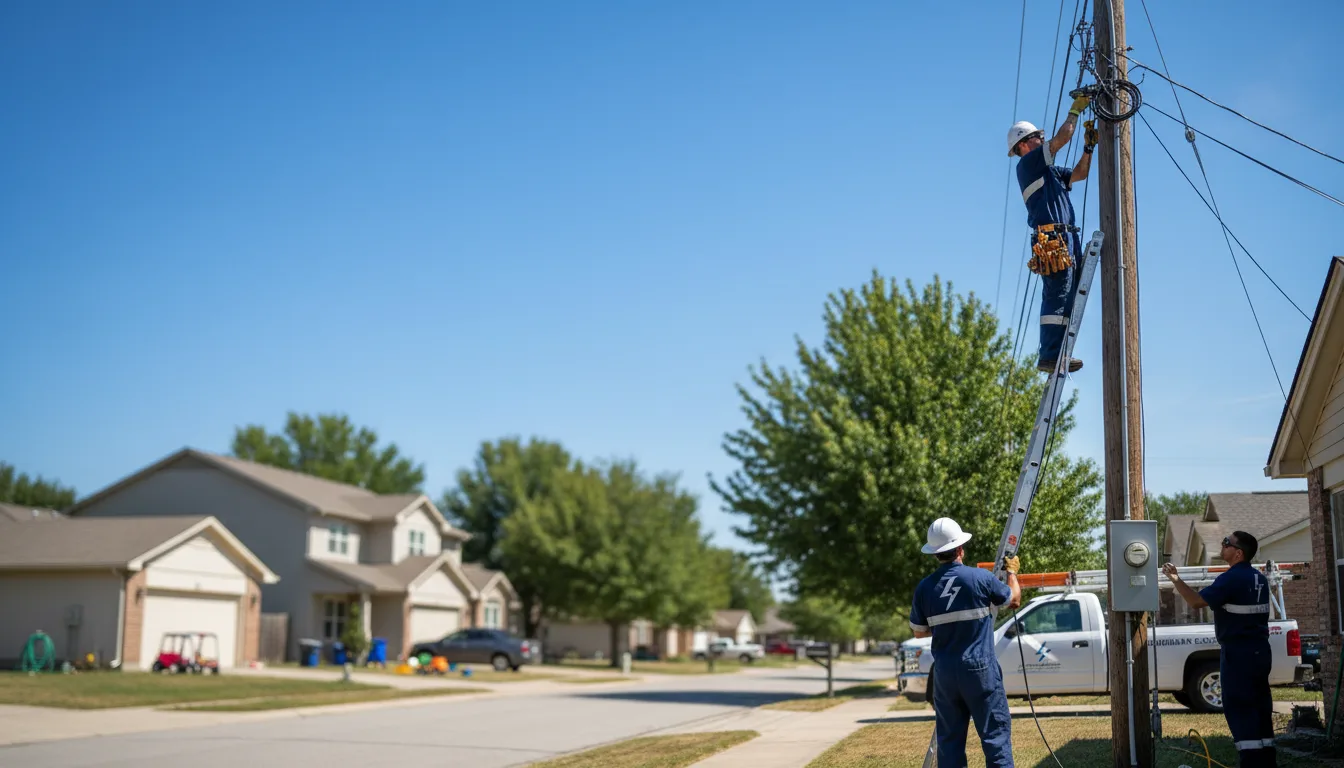 Residential electrician providing installation services in Maple, WI